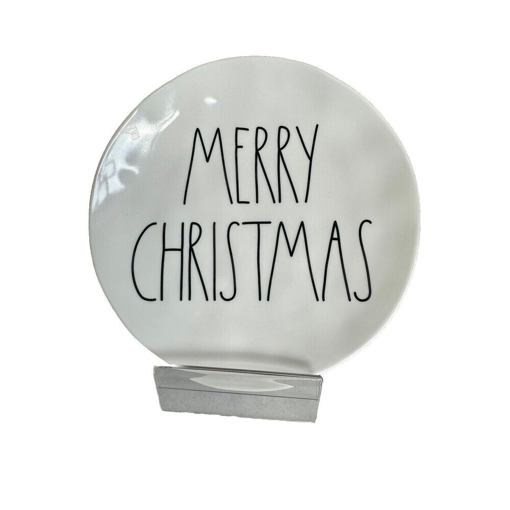 Rae Dunn New Melamine Plate Cup Merry Xmas Cheer Tumbler Set - Picture 7 of 8
